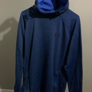 TWO Under Armour Blue and Grey Hooded Sweatshirts